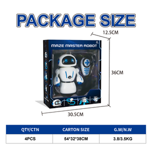 หุ่นยนต์อัจฉริยะตัวการ์ตูนอัจฉริยะสำหรับเด็ก, หุ่นยนต์อัจฉริยะของเล่นเพื่อการศึกษาควบคุมระยะไกลหุ่นยนต์ขับเคลื่อนด้วยแบตเตอรี่ - Product Image 5