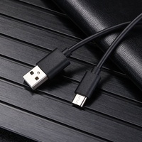 Kabel Charger HP V8 USB A Male ke Micro USB 2.0 2.4A Pengisian Cepat Data 30cm 50cm 1m 1.5m 2m