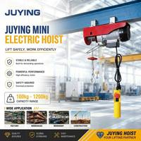 Nouvelle mini palan électrique à câble métallique portable 220V avec télécommande sans fil, capacité de 600 kg, pour levage en construction
