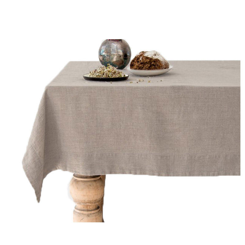 Couverture de table de couleur unie blanche grise