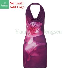 Vendita calda con stampa a schiena alta con motivo a schiena posteriore <span class=keywords><strong>elegante</strong></span> gonna a pieghe 2023 estivo <span class=keywords><strong>abbigliamento</strong></span> donna - Product Image 2