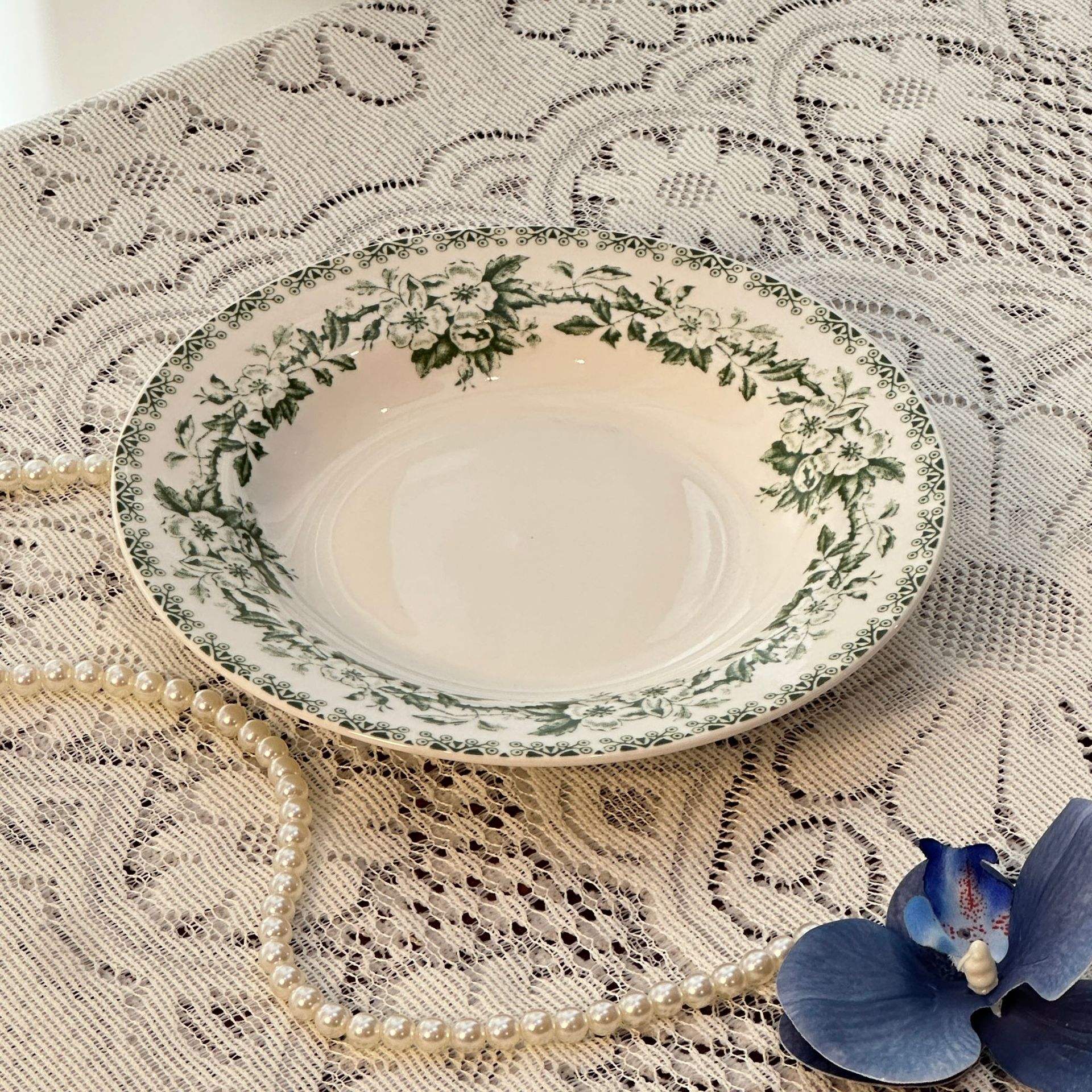 G-8-inch Soup Plate-Green