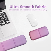 Repose-poignets ergonomique personnalisé en forme de dessin animé violet, tapis de souris gaming, repose-poignets en gel silicone bicolore, pour la maison et le bureau, en stock