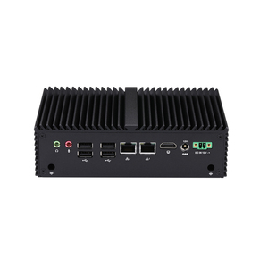 คอมพิวเตอร์ตั้งโต๊ะขนาดเล็ก Q10821C-S04 Qotom รุ่นไม่มีพัดลม J6412 VGA HD PC 2 USB3.0 6 USB2.0 พอร์ต LAN คู่ พอร์ต COM 2 ช่อง คอมพิวเตอร์อุตสาหกรรม - Product Image 1