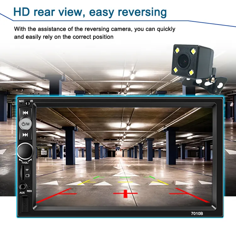 Player de vídeo universal automotivo, estéreo, 7 polegadas, 2din, mp5, dvd player