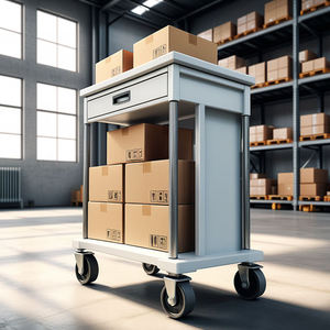 Classic High-Grade Steel Industrial <b>Wheels</b> Set Of <b>4</b> With Wrench Floor Protection And Anti-Skid Texture For Industrial <b>Trolley</b> - Product Image 4