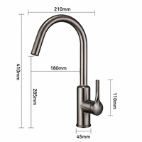 Robinet de cuisine purificateur d'eau 3 en 1 ZOGII homologué CE en acier inoxydable. Robinet d'eau filtrée pour le marché européen et américain, vente en gros
