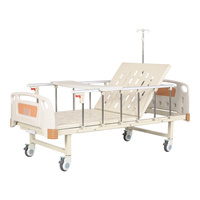 Lit d'hôpital manuel portable à manivelle unique, lit médical léger pour usage domestique