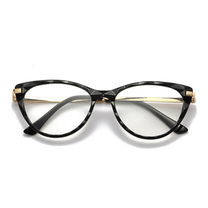 Kacamata Photochromic Anti-biru TAC Warna Kontras Fashion Trendi Wanita Full-Rim <span class=keywords><strong>Cat</strong></span>'s Eye Eropa Amerika Baru - Product Image 6