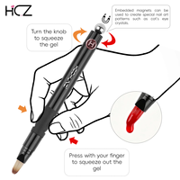 Fournisseur d'accessoires pour ongles, outils multifonctionnels pour ongles avec outil de pointillage 5 en 1, brosse à poussière pour ongles, brosse à ongles, aimant pour œil de chat, outils UV LED