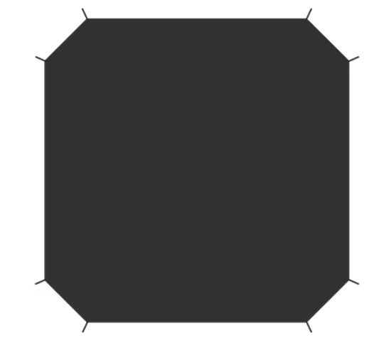 Tapis de sol pour auvent - Noir