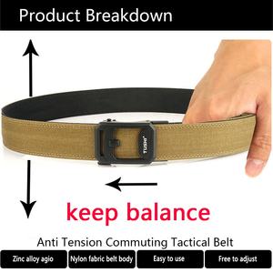 <span class=keywords><strong>TUSHI</strong></span>, nuevo cinturón táctico multifunción para hombre, Cinturon de combate Tactico Molle con aleación para hebilla, bolsa de nailon, utilidad Duty Metal - Product Image 6