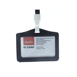 * Presa * Supporto distintivo in pelle PU da 12 pezzi con cavo interno 85x54mm-casa e giardino/forniture per ufficio e magazzino - Product Image 1