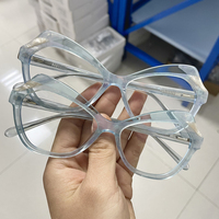 Lunettes de vue à monture intégrale en acétate épais, verres optiques unisexes, à la mode, pour la lecture, motif uni, marque OEM, livraison rapide