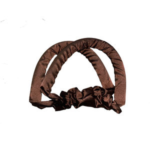 DIY rizos <span class=keywords><strong>de</strong></span> pelo botón fijo evitar daños <span class=keywords><strong>espuma</strong></span> EVA suave leopardo satén rizador <span class=keywords><strong>de</strong></span> pelo diadema sin calor rizador <span class=keywords><strong>de</strong></span> pelo - Product Image 4