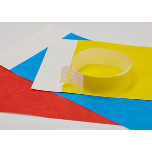 Bracelets TYVEK de couleur unie 19 mm (3/4 po) – Bandes solides économiques prêtes à l'emploi avec logo personnalisé - Product Image 5