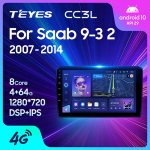 Tyes CC3L WIFI для Saab 9-3 2 2007 - 2014 автомобильное радио мультимедийный видеоплеер Навигация стерео GPS Android 10 Нет 2din 2 din - Product Image 2