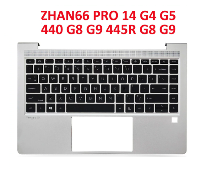 Laptop C cover Palmrest keyboard backlit For HP Probook 450 G8 G9 455R ZHAN66 15 G4 G5 X8Q M21742-001 US UK RU BE GR SP LA FR BR