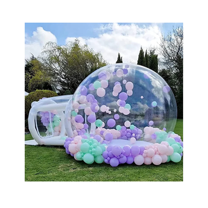 Tente Bulle Gonflable Globe PVC Clair Transparent Dôme Igloo pour Camping Extérieur Événement Mariage Fête Maison Bulle Gonflable - Product Image 1