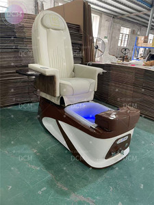 Silla de pedicura eléctrica de baño de spa de pie portátil con cubierta de cuero personalizada con cómoda máquina de masaje - Product Image 2