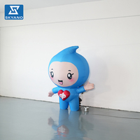 Modèle de personnage de dessin animé gonflable personnalisé pour la décoration d'ambiance extérieure et commerciale
