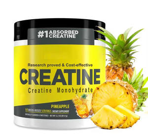 Poudre de monohydrate de créatine avec étiquette personnalisée, poudre de vitamines HCI <span class=keywords><strong>B</strong></span>, supplément pré-entraînement pour l'endurance énergétique musculaire - Product Image 1