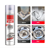 Peinture en aérosol chromée SANVO, haute brillance, revêtement liquide avec protection contre la corrosion intense pour la réparation d'appareils électroménagers, bricolage, art métallique