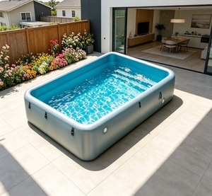 <span class=keywords><strong>Piscina</strong></span> Inflable Rectangular para Exteriores, Doble Capa, Venta al por Mayor, <span class=keywords><strong>Piscina</strong></span> para Jardín, Fiestas <span class=keywords><strong>de</strong></span> Verano - Product Image 1