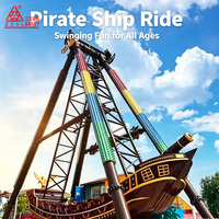 Manège Bateau Pirate Excitant pour Parc d'Attractions, Manège Bateau Viking, Attraction Touristique, Bateau Balançoire Électrique