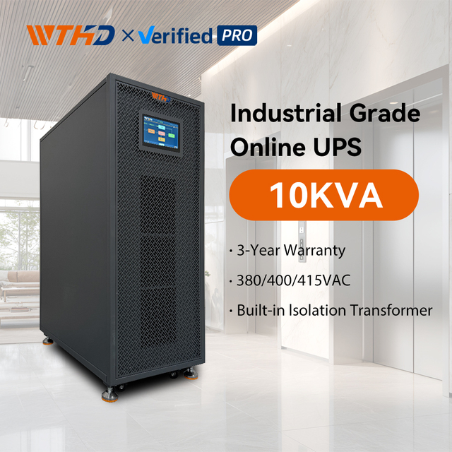 Industrial Online UPS 10KVA 10kw Three 3 Phase Pure Sine Wave 20KVA 30KVA 40KVA 50KVA UPS Backup Power Supply for Elevators