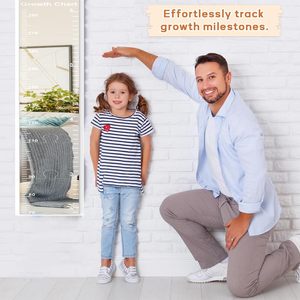 Regla de espejo de palo de cáscara adorable personalizada con diseños divertidos de delfines marinos calcomanía de altura de dibujos animados para niños - Product Image 4