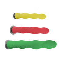 Spirale Perché Perroquet Cage Jouet Écologique Bois En Plastique Support En Métal avec Griffes Givré Quartz Sable Grain Tige pour Oiseaux