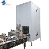 Congélateur vertical à plaques, refroidissement par air, double température, congélation rapide, ligne de production en armoire pour la fabrication de biscuits