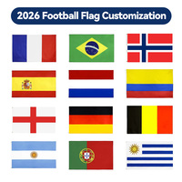 Drapeaux de supporters Gahumi 2026 Canada Mexique États-Unis Football Brésil, fabriqués en Chine, drapeaux de pays en vente, très bonnes drapeaux vierges pour sublimation