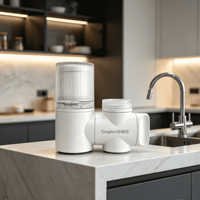 Un robinet et un purificateur d'eau adaptés aux cuisines domestiques, aux salles de bain, aux hôtels et aux locations, faciles à installer