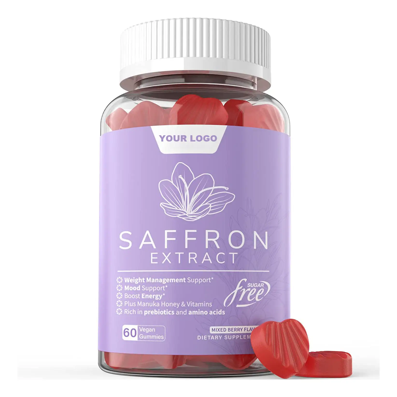 Gummy Vitamins For Adults Vitamin Gummies Private Label Saffron Extract Saffron Supplement Saffron gummies