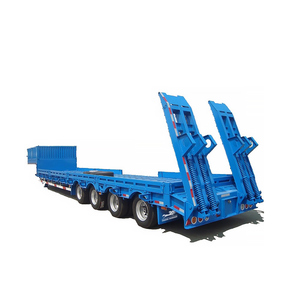 Remolque de cama baja de 4 ejes Remolque de doble caída Lowboy Challenger Lowboy - Product Image 3