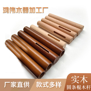 Eucalyptus Wooden Cylinder Handle Cylindrical Furniture Knob Durable <b>Rustic</b> Design - Product Image 5