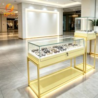 Présentoir de lunettes de soleil en gros pour magasin de détail avec éclairage LED, présentoir verrouillable pour comptoir optique