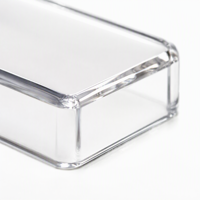 Cache-clavier en acrylique personnalisé transparent pour bureau, protection de clavier d'ordinateur à profil bas, boîtier OEM avec logo