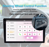 8-Kern Qualcomm Android Autoradio Stereo 4+64G IPS-Bildschirm CarPlay/Android Auto GPS WLAN FM DSP Kühlventilator
