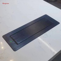 Cargador de toma de corriente emergente oculto multimedia, enchufe de escritorio abatible eléctrico empotrado multifunción para mesa de conferencias