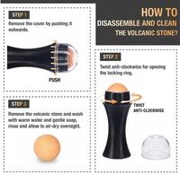 2022 nouveauté visage contrôle de l'huile pierre volcanique rouleau de visage absorbant l'huile