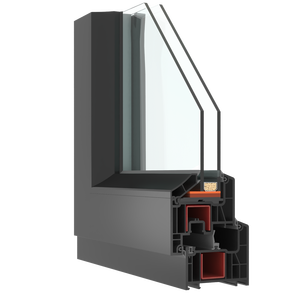 Profil de fenêtre Nasa Plast 76 mm avec 4 chambres Y604-002 Tolérance de 1% - Product Image 1