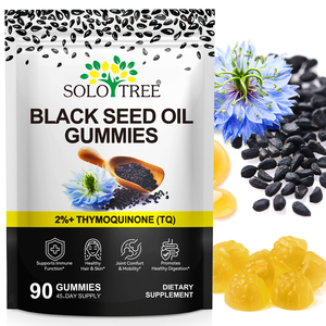 Gomitas de Aceite de Semillas Negras SOLOTREE con Extracto de Plantas para la Función Inmunológica, Comodidad Articular y Promoción de la Salud - Product Image 1