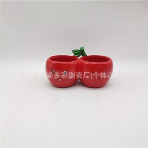 <span class=keywords><strong>Mini</strong></span> <span class=keywords><strong>pot</strong></span> à fleurs <span class=keywords><strong>en</strong></span> céramique style Ins, peint à la main, motif fruits, pour plantes succulentes, décoration intérieure et de bureau, style Fujian - Product Image 4