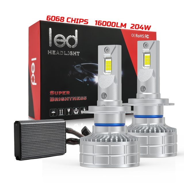 High Power High Lumen 200W 24000LM Real Stable EMC Led H7 H11 H4 Canbus 12v 24v Led Headlight Bulbs for Car