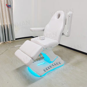 Gran oferta, cama de belleza blanca, mesa de masaje con 3 motores, silla Facial eléctrica ajustable en altura, cama de masaje para Spa de belleza - Product Image 5