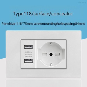 Combinación personalizada de interruptores y enchufes alemanes e italianos, enchufes y tomas de corriente de pared estándar IT. - Product Image 6