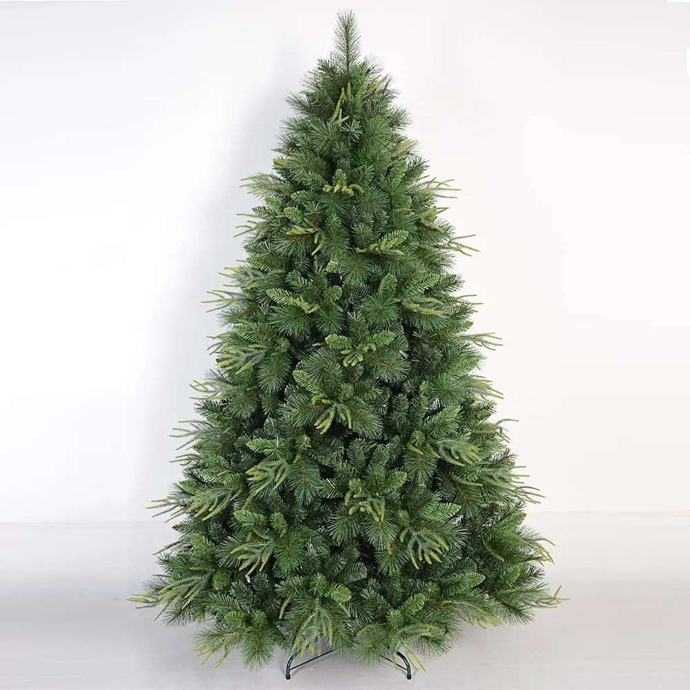 장식 된 힌지 더글라스 전체 전나무 인공 크리스마스 트리 휴일 장식, 쉬운 조립, 접이식 금속 스탠드